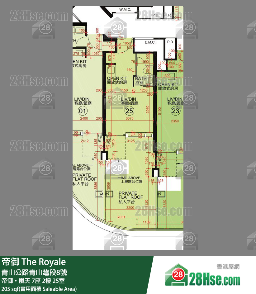 帝御 帝御‧嵐天 7座 2樓 25室 平面圖