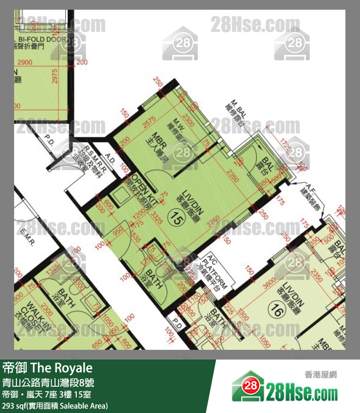 帝御 帝御‧嵐天 7座 3樓 15室 平面圖