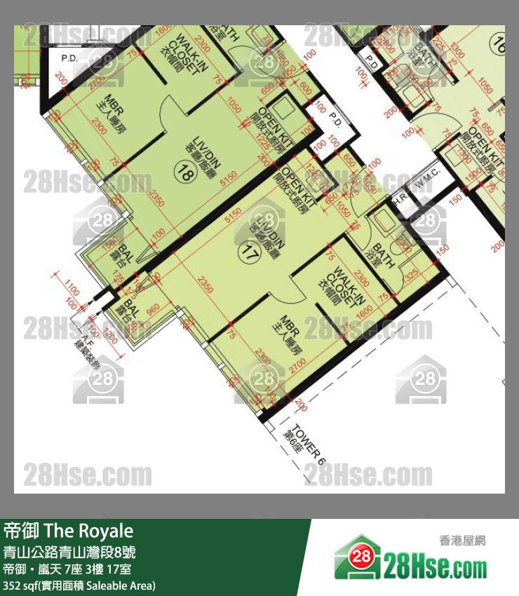 帝御 帝御‧嵐天 7座 3樓 17室 平面圖