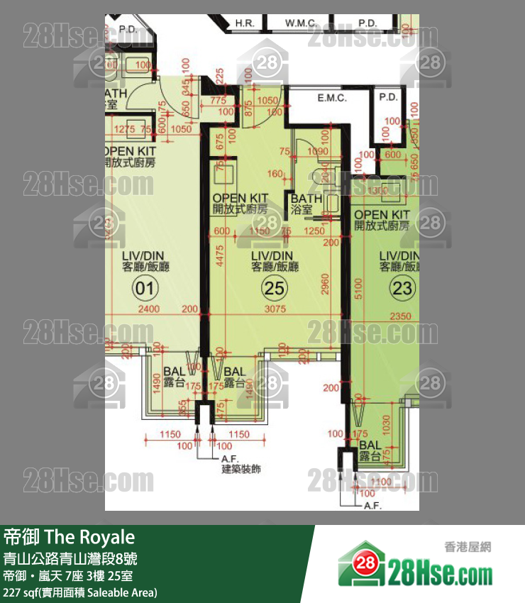 帝御 帝御‧嵐天 7座 3樓 25室 平面圖