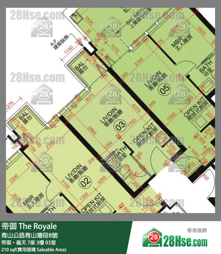 帝御 帝御‧嵐天 7座 3樓 03室 平面圖