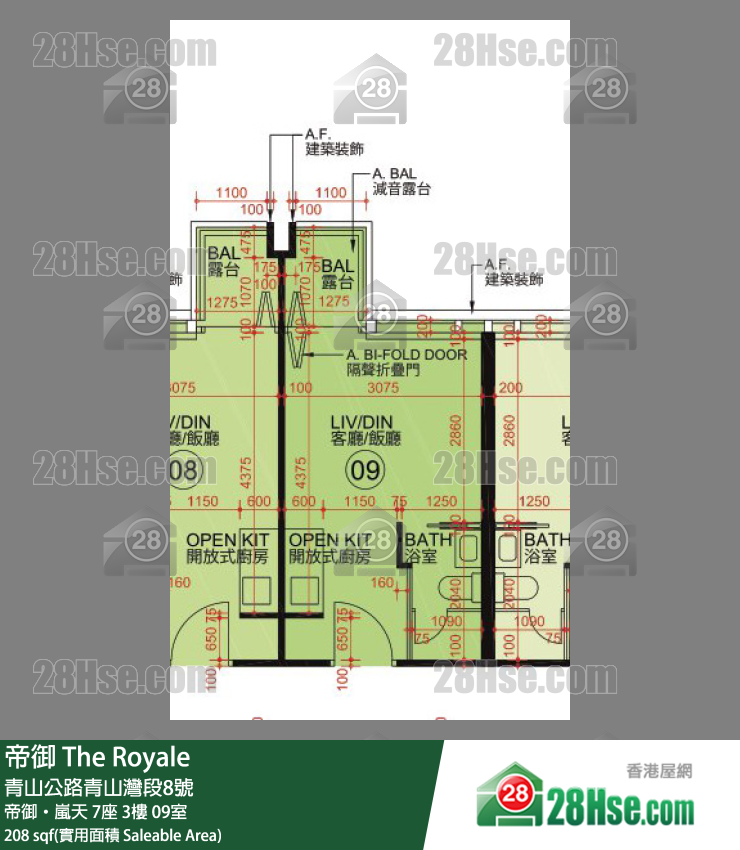 帝御 帝御‧嵐天 7座 3樓 09室 平面圖