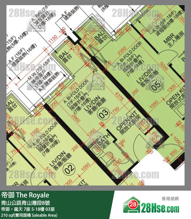 帝御 帝御‧嵐天 7座 15樓 03室 平面圖