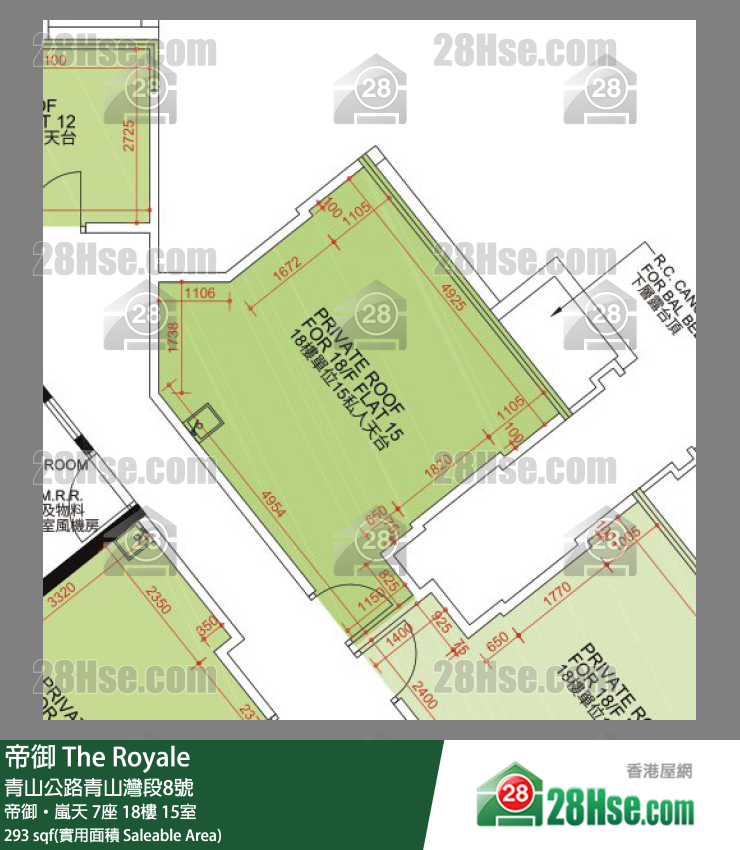 帝御 帝御‧嵐天 7座 18樓 15室 平面圖