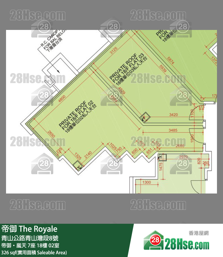 帝御 帝御‧嵐天 7座 18樓 02室 平面圖
