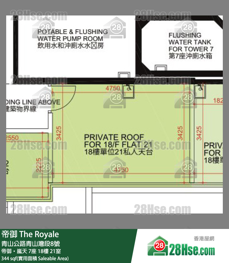 帝御 帝御‧嵐天 7座 18樓 21室 平面圖