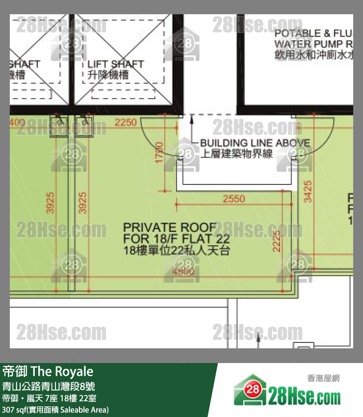 帝御 帝御‧嵐天 7座 18樓 22室 平面圖