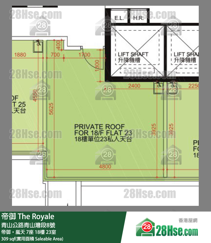 帝御 帝御‧嵐天 7座 18樓 23室 平面圖