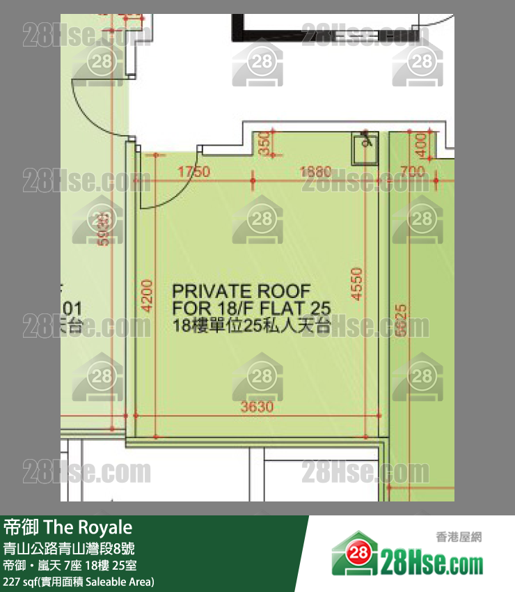 帝御 帝御‧嵐天 7座 18樓 25室 平面圖