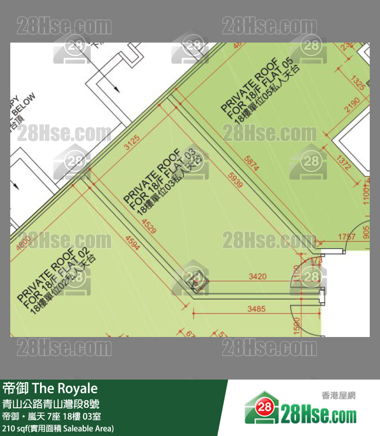 帝御 帝御‧嵐天 7座 18樓 03室 平面圖