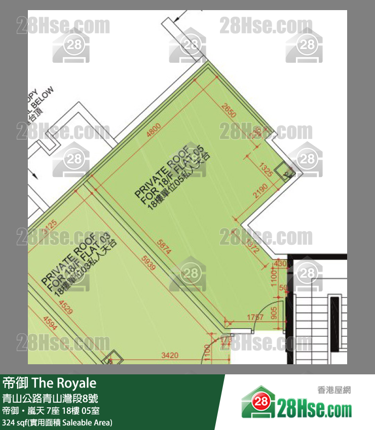 帝御 帝御‧嵐天 7座 18樓 05室 平面圖