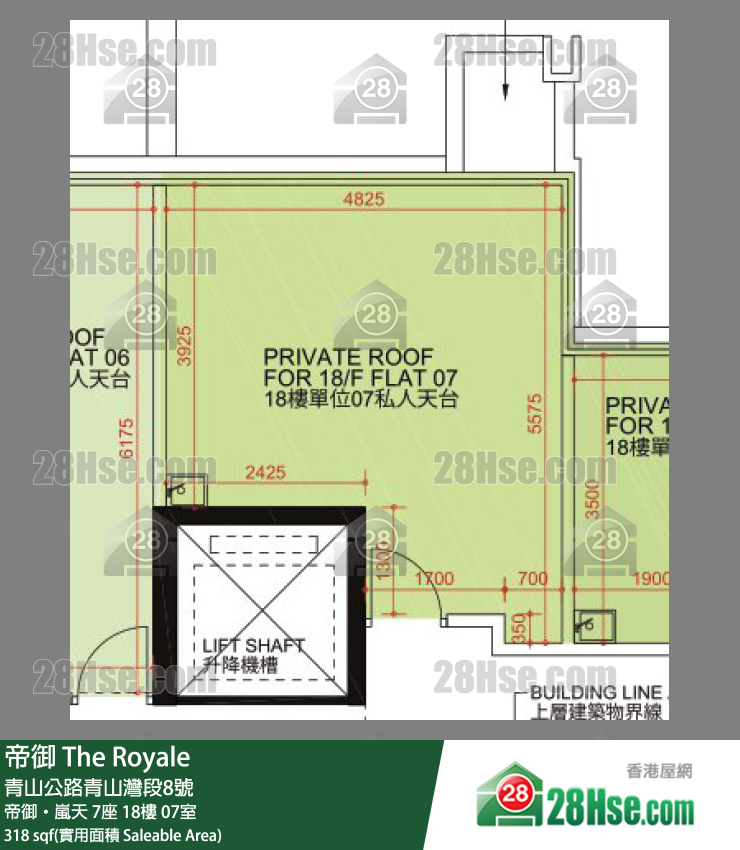 帝御 帝御‧嵐天 7座 18樓 07室 平面圖