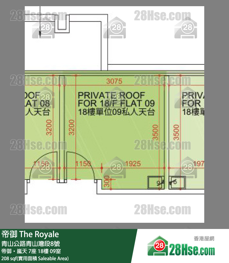帝御 帝御‧嵐天 7座 18樓 09室 平面圖