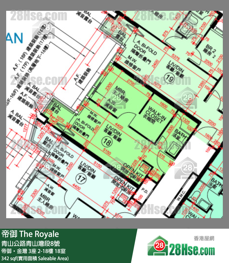 帝御 帝御‧金灣 3座 11樓 18室 平面圖