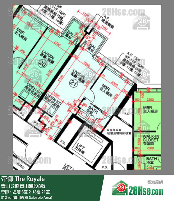 帝御 帝御‧金灣 3座 9樓 21室 平面圖