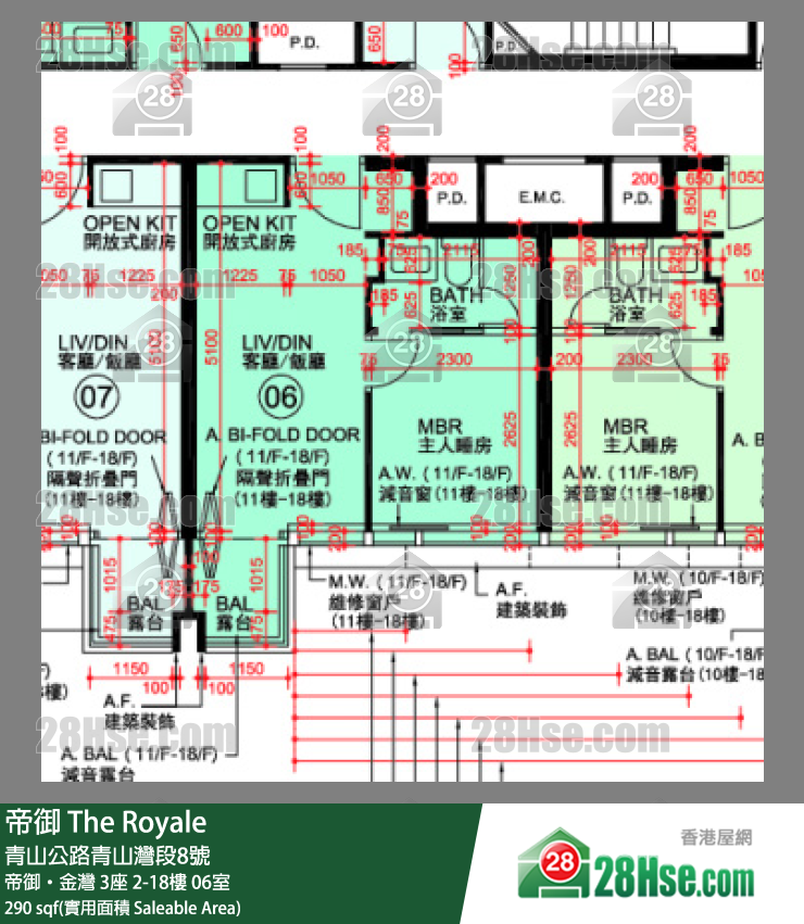 帝御 帝御‧金灣 3座 17樓 06室 平面圖