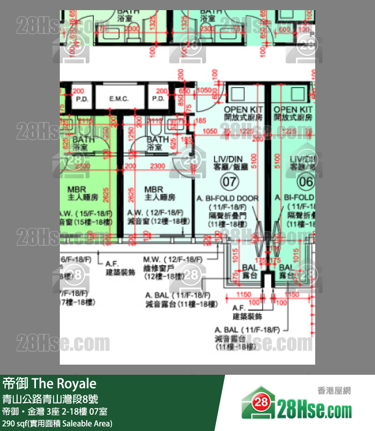 帝御 帝御‧金灣 3座 5樓 07室 平面圖