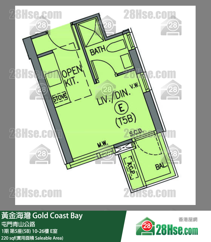 Gold Coast Bay Unit FloorPlan (Provided by 28Hse)