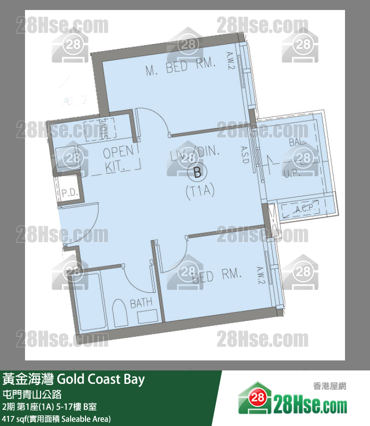 Gold Coast Bay Unit FloorPlan (Provided by 28Hse)