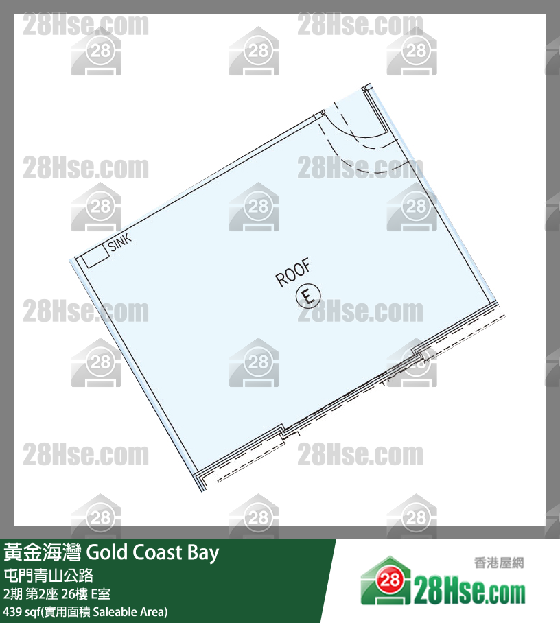 黄金海湾 单位平面图(由 28Hse 提供)