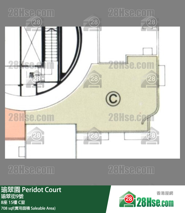 瑜翠園 8座15樓 C室 平面圖