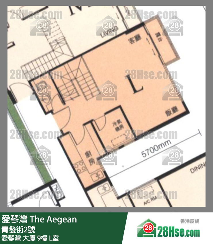 愛琴灣 愛琴灣大廈9樓 L室 平面圖