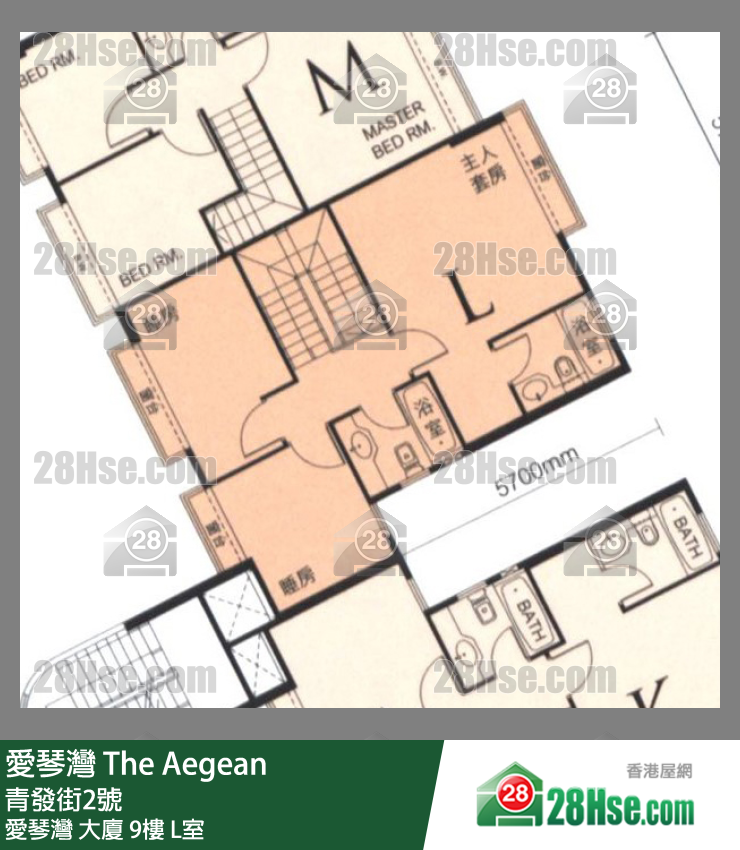 愛琴灣 愛琴灣大廈9樓 L室 平面圖