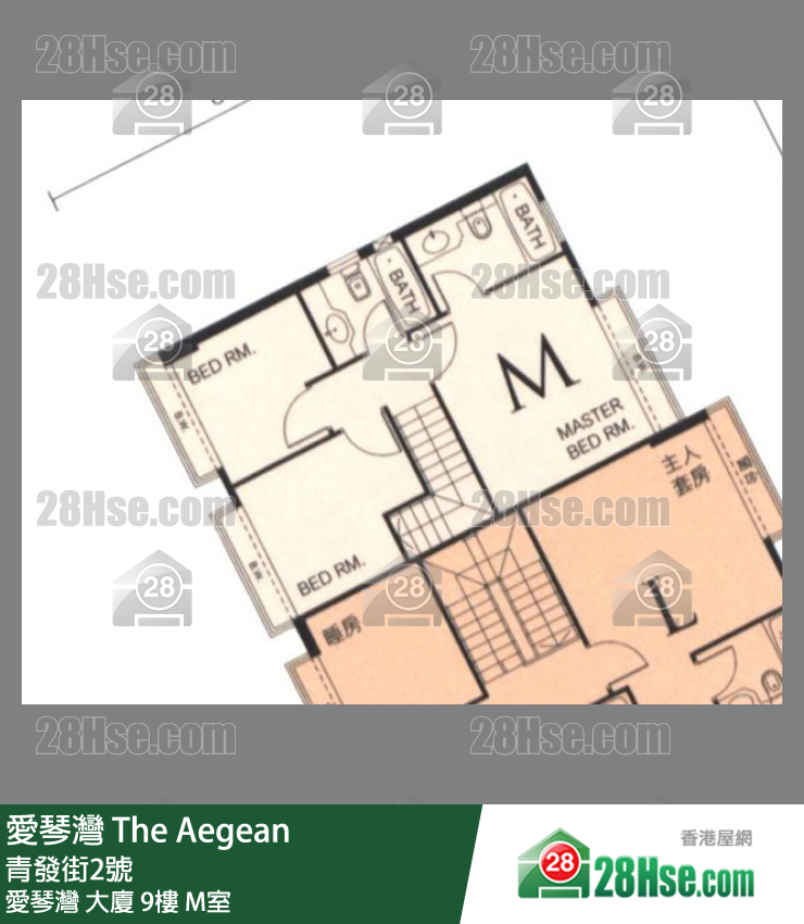 愛琴灣 愛琴灣大廈9樓 M室 平面圖