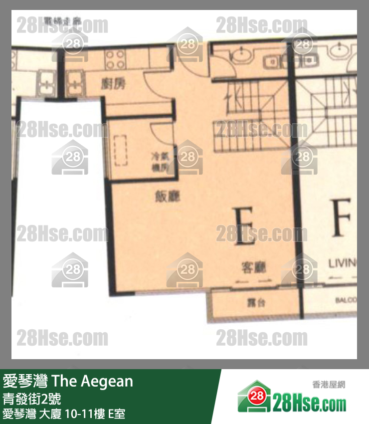 愛琴灣 愛琴灣 大廈 10樓 E室 平面圖