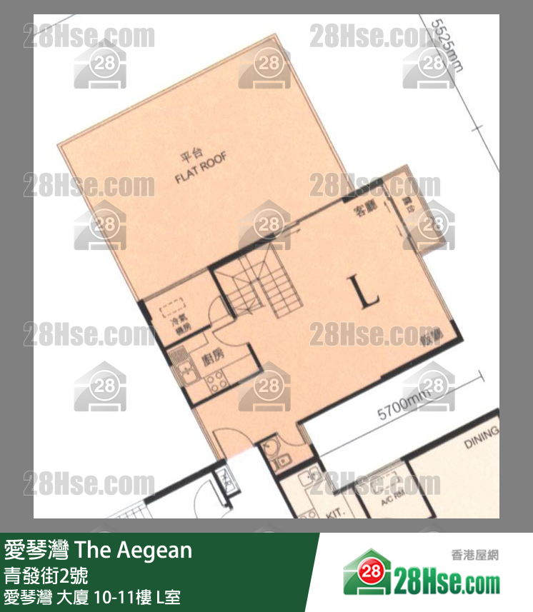 愛琴灣 愛琴灣大廈11樓 L室 平面圖