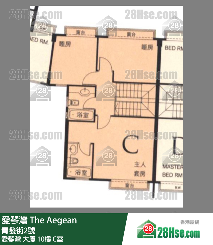 愛琴灣 愛琴灣 大廈 10樓 C室 平面圖