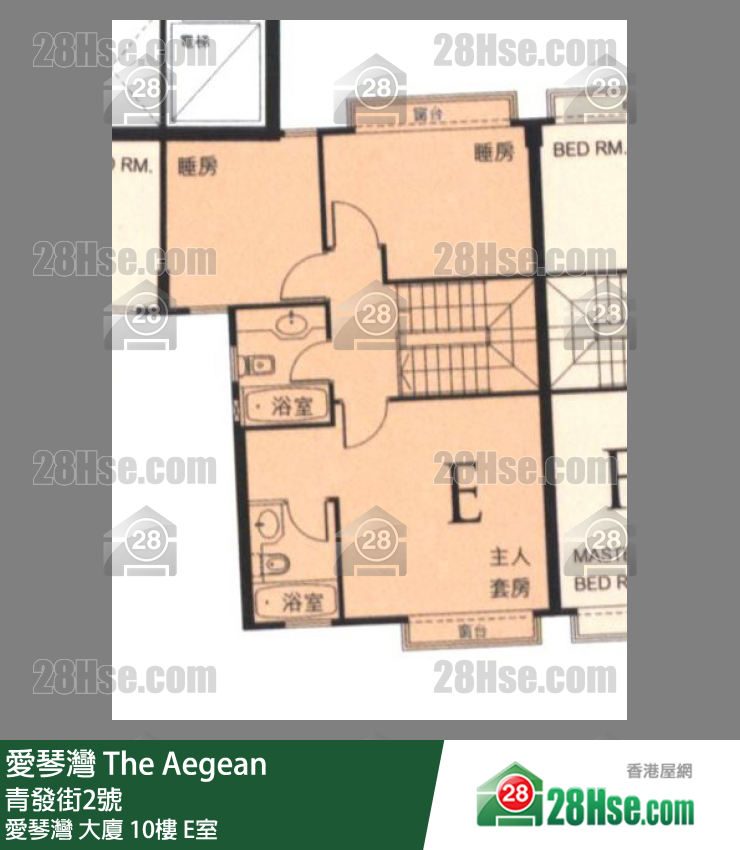 愛琴灣 愛琴灣 大廈 10樓 E室 平面圖