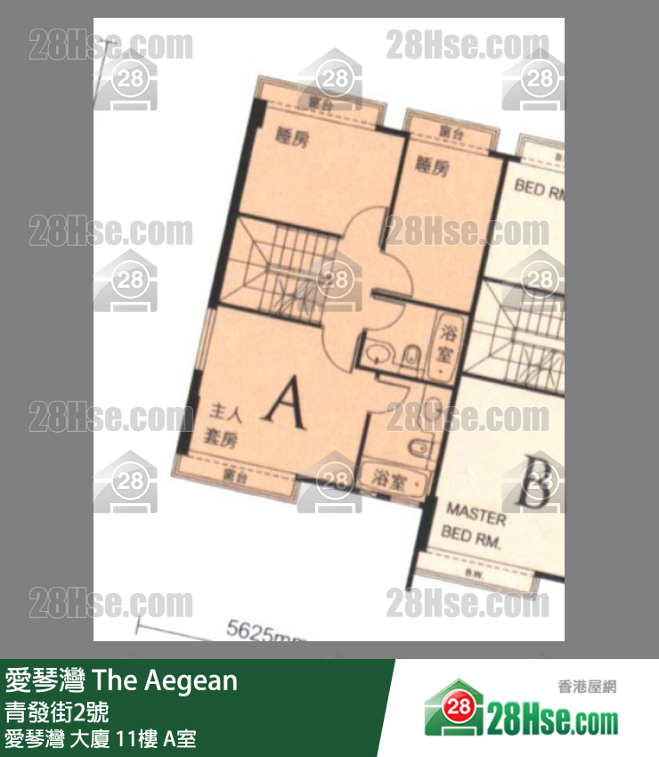 愛琴灣 愛琴灣大廈11樓 A室 平面圖