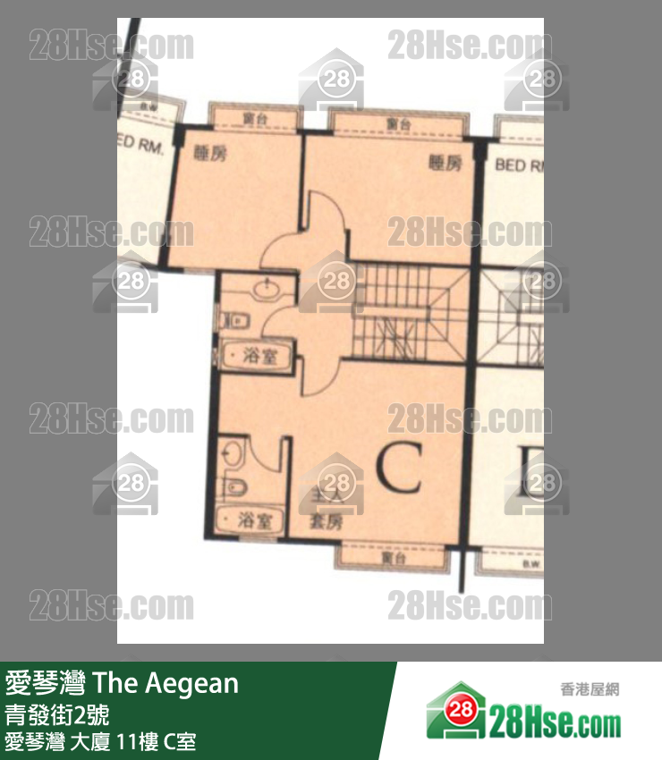 愛琴灣 愛琴灣 大廈 11樓 C室 平面圖