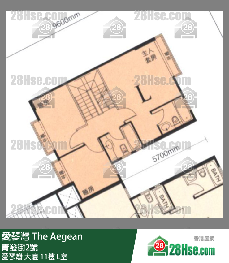 愛琴灣 愛琴灣大廈11樓 L室 平面圖