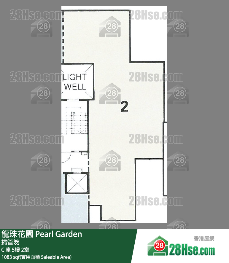 龙珠花园 C 座5楼 2室 平面图
