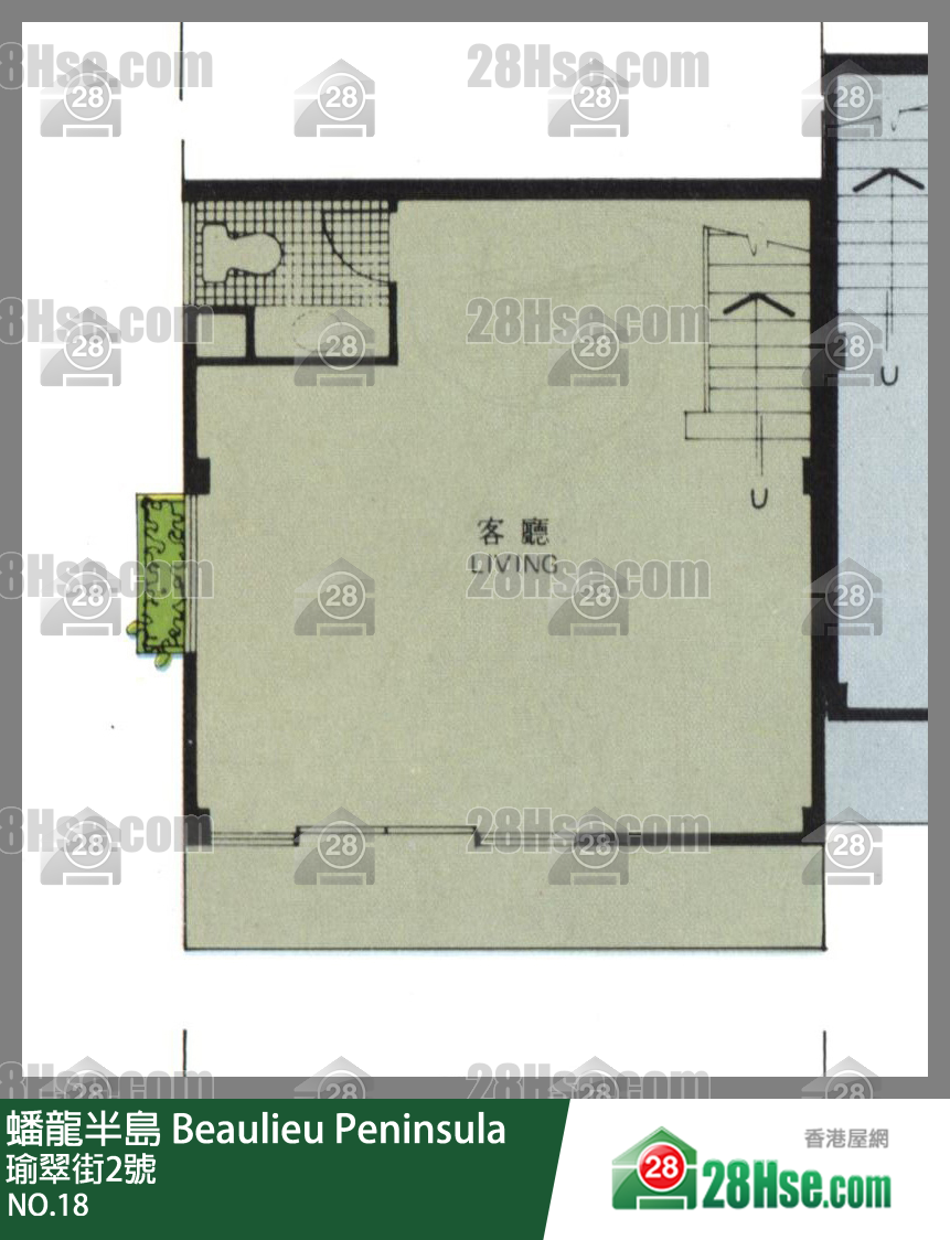 蟠龍半島 獨立屋NO.18 平面圖