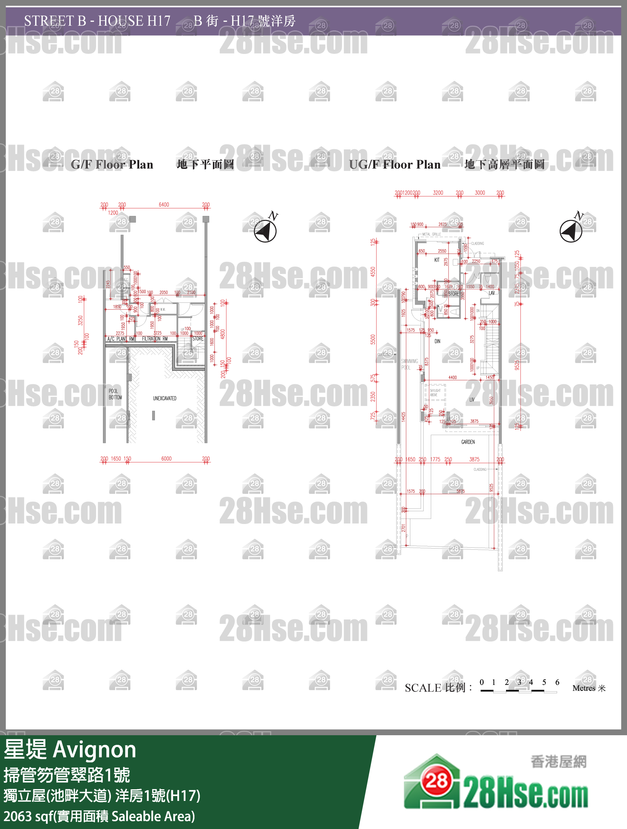 星堤 獨立屋(池畔大道)洋房1號(H17) 平面圖