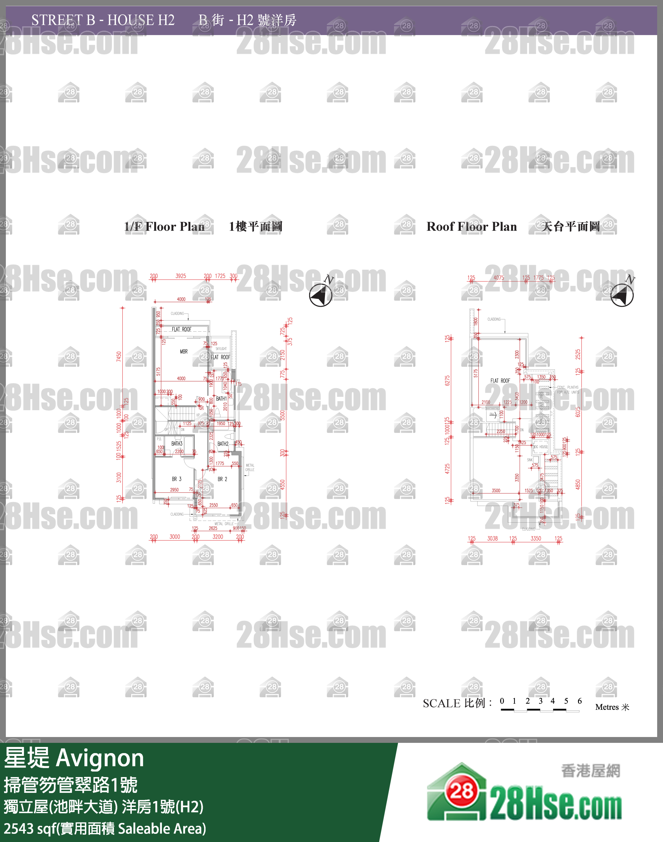 星堤 獨立屋(池畔大道)洋房1號(H2) 平面圖