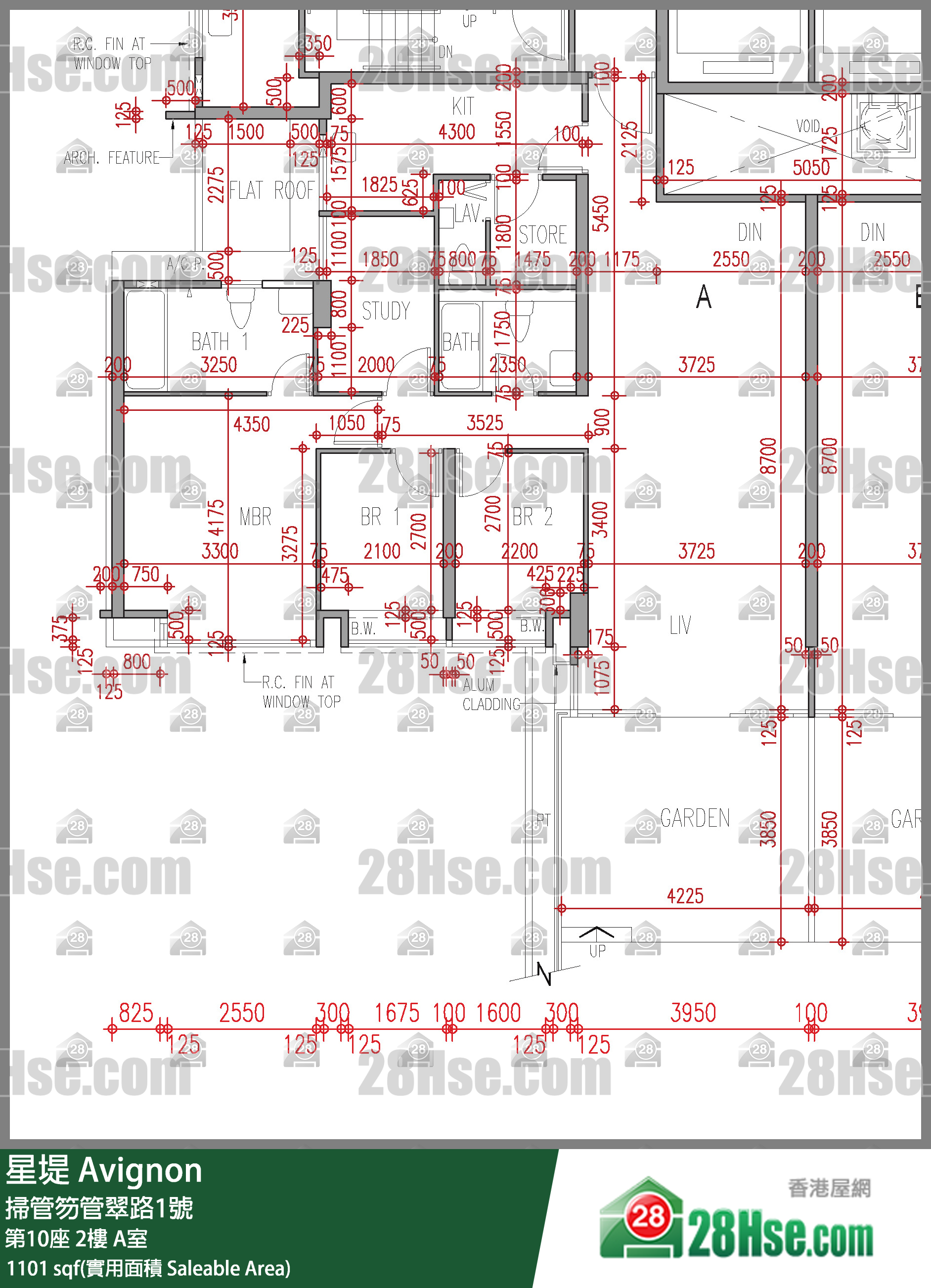 星堤 大厦 第10座 2楼 A室 平面图
