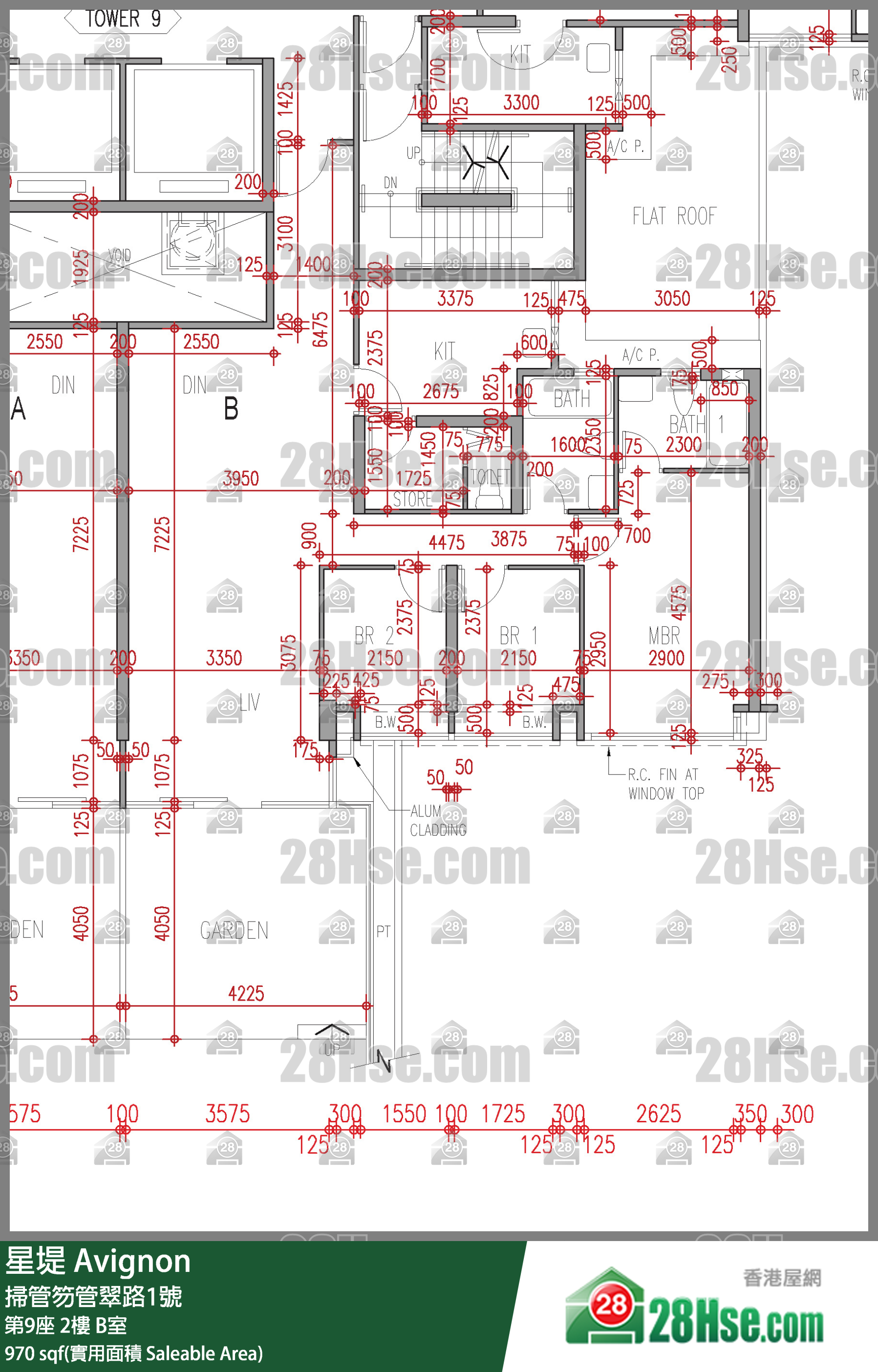 星堤 大廈第9座2樓 B室 平面圖