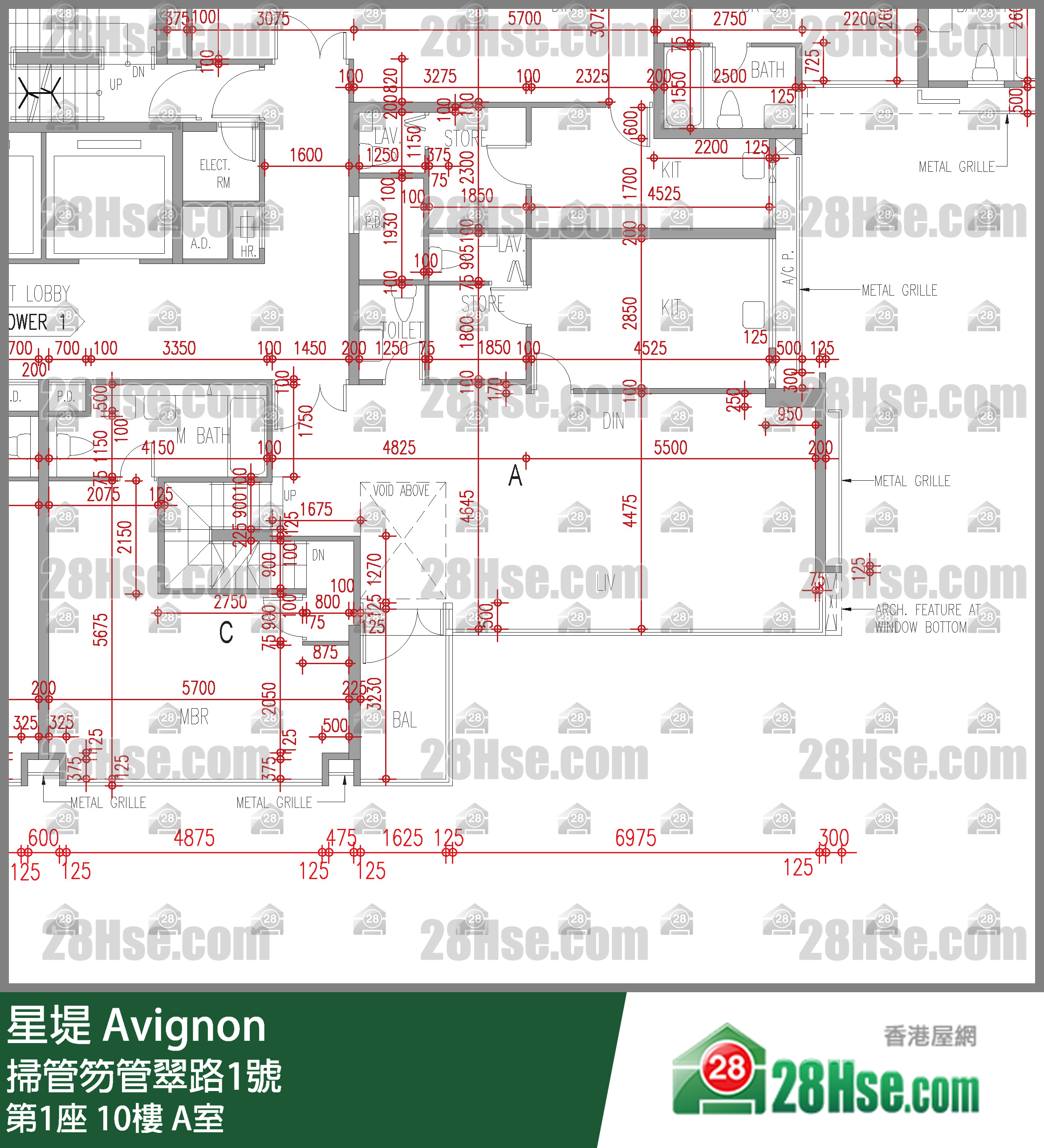 星堤 大厦第1座10楼 A室 平面图