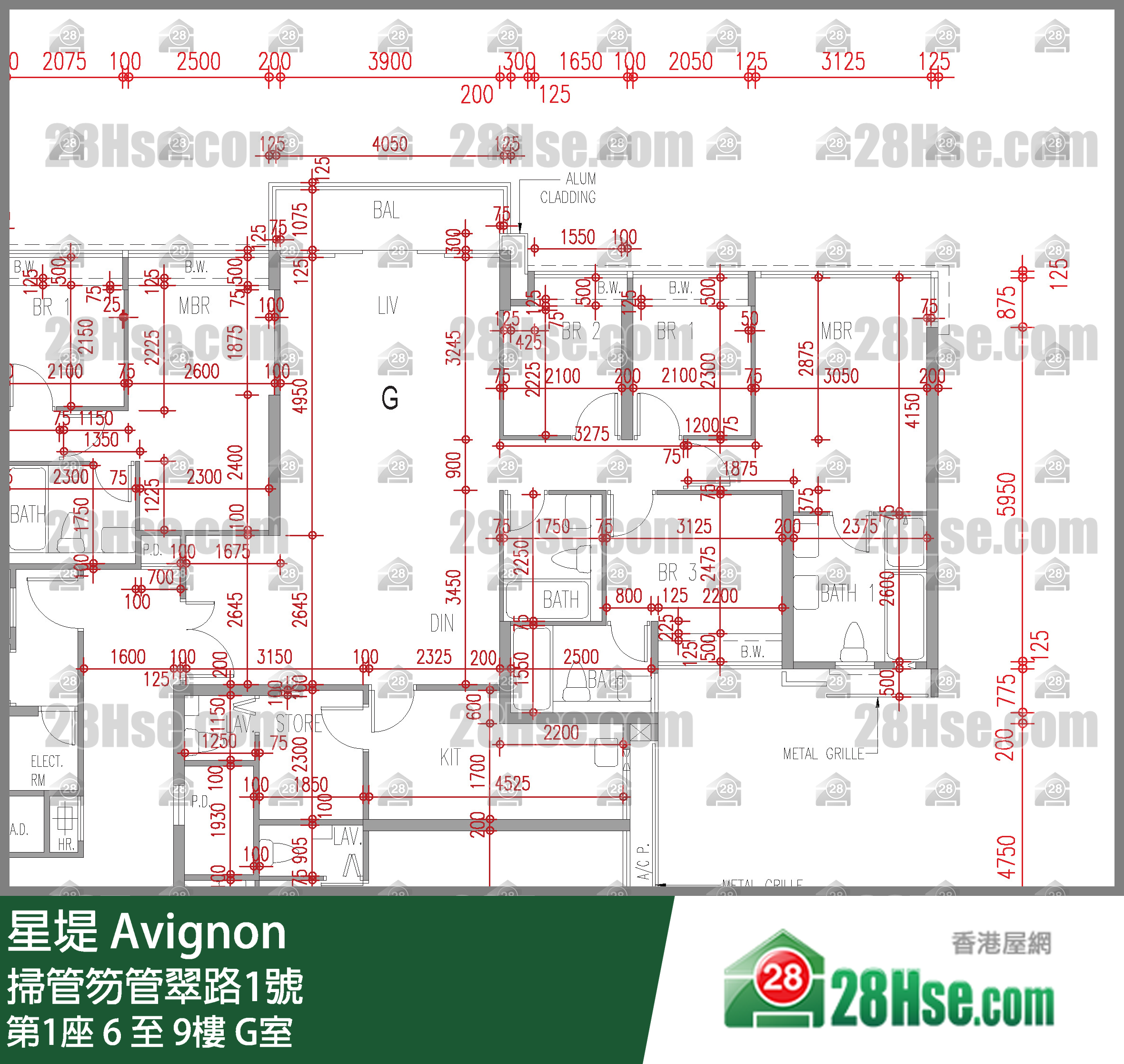 星堤 大廈第1座6樓 G室 平面圖
