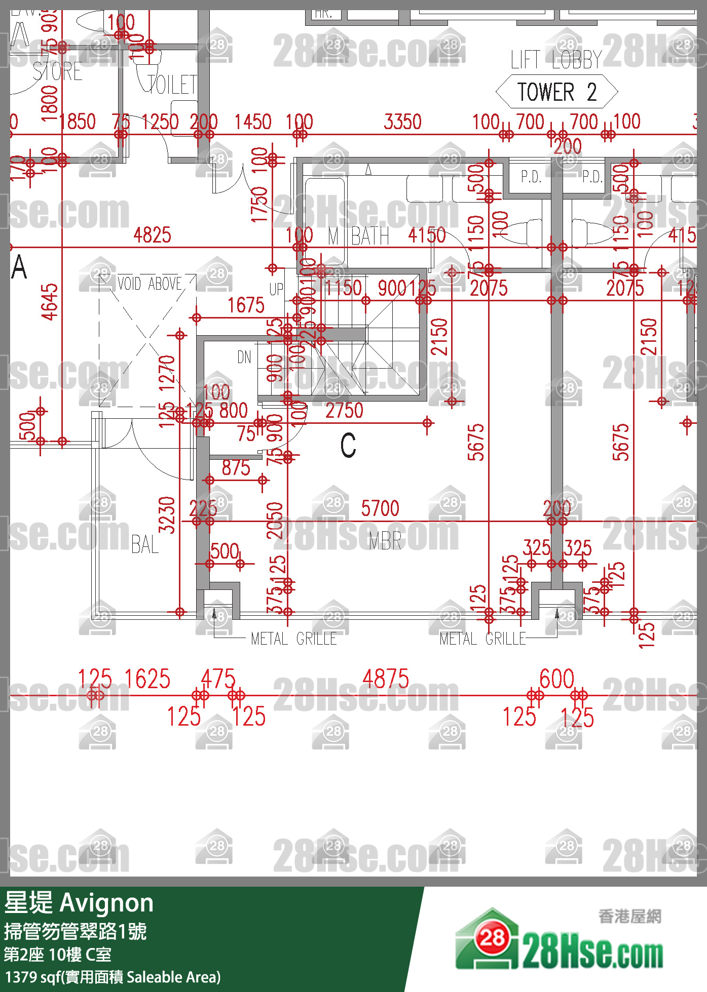 星堤 大厦第2座10楼 C室 平面图