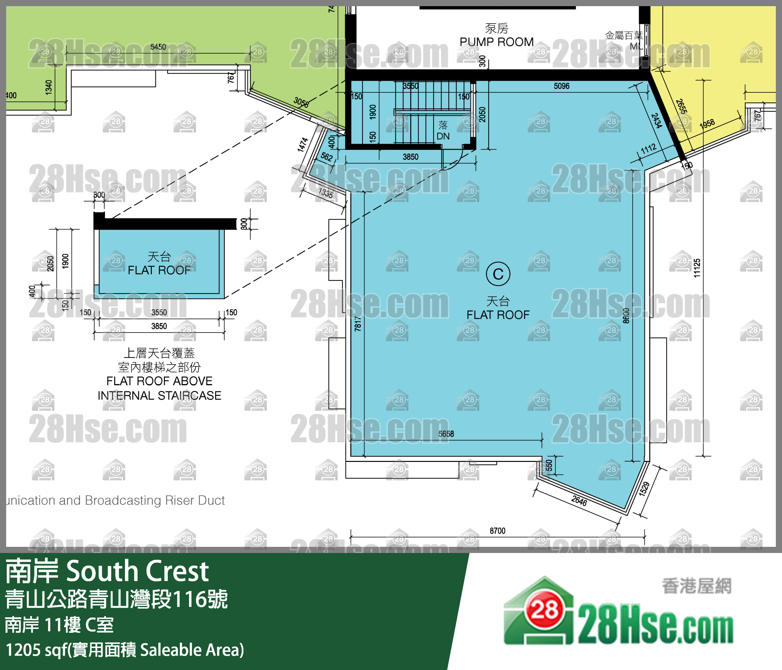 南岸 南岸11楼 C室 平面图