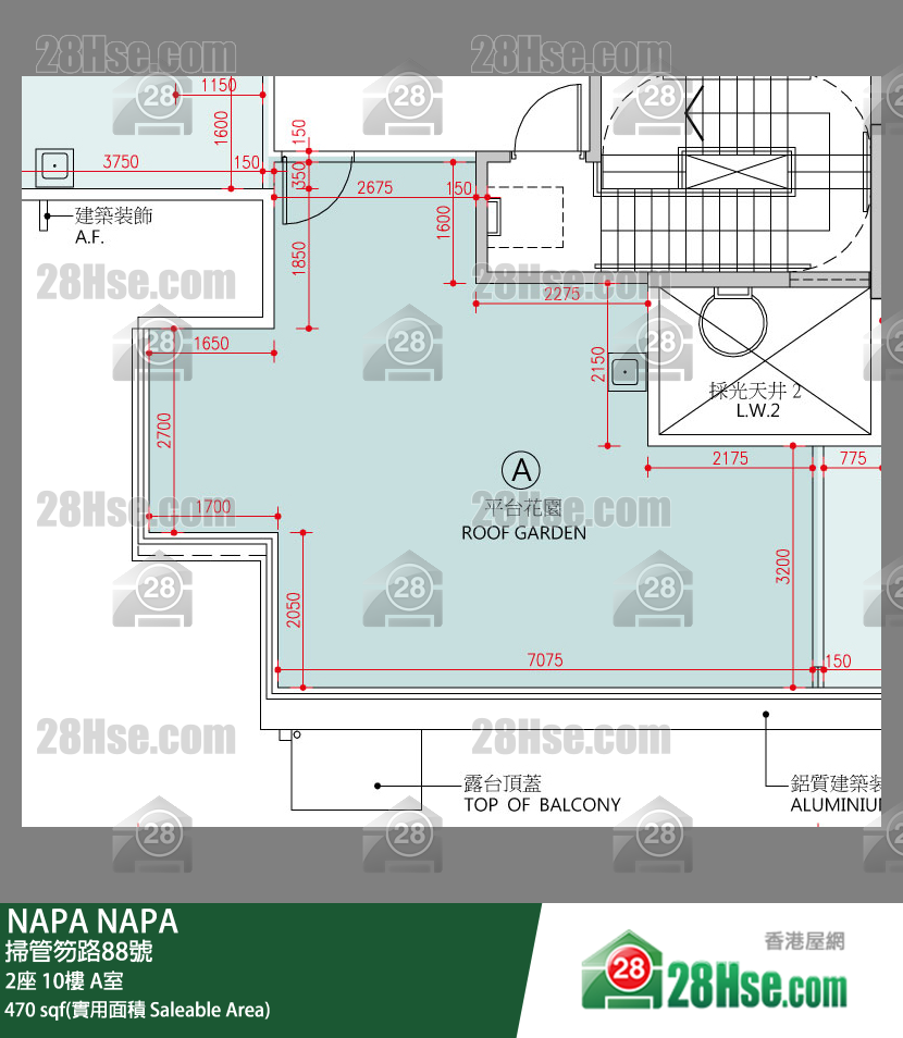 NAPA 大厦 2座 10楼 A室 平面图
