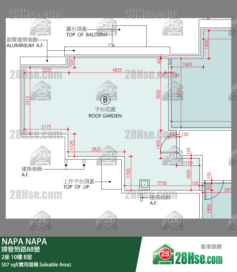 NAPA 大厦 2座 10楼 B室 平面图