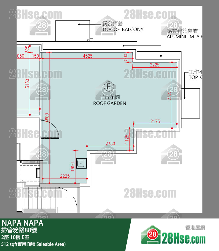 NAPA 大厦 2座 10楼 E室 平面图