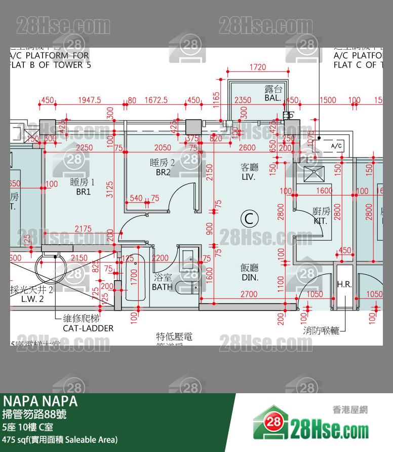 NAPA 大厦5座10楼 C室 平面图
