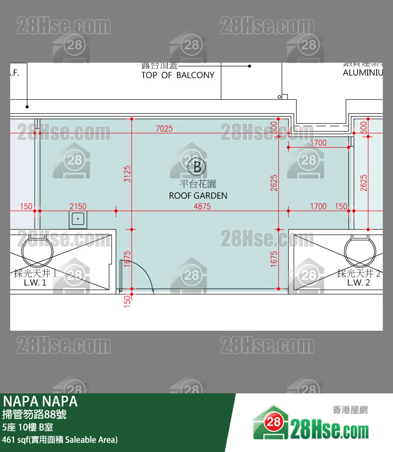 NAPA 大厦5座10楼 B室 平面图